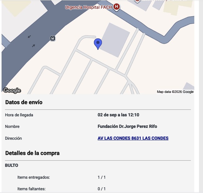 Seguimiento de env&iacute;o Grupo TLA