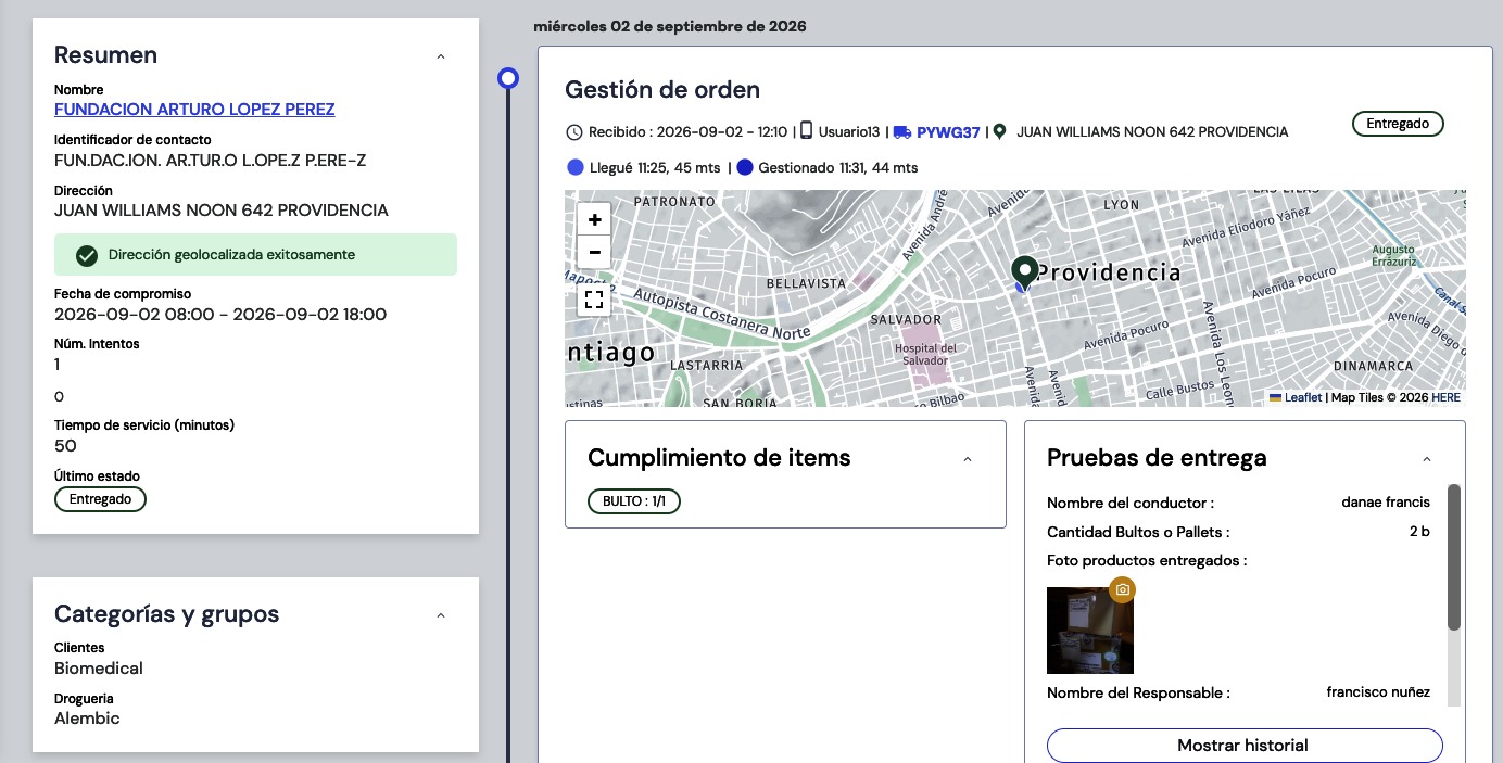 Fotograf&iacute;a de productos entregados Grupo TLA